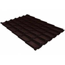 Металлочерепица Grand Line Classic Satin 0,5 мм шоколад RAL 8017