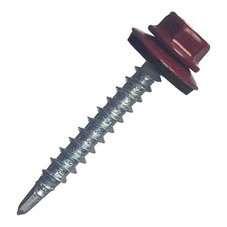 Саморезы кровельные с буром Daxmer 4,8х29 мм красное вино RAL 3005 (250 шт.)