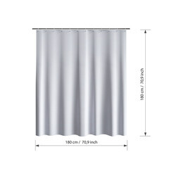 Штора для ванны Fora 1800х1800 мм полиэстер белая (001-Е) - фото 2