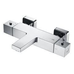 Смеситель для ванны WasserKraft Alme 1500 хром термостатический с коротким изливом без лейки (1511T)