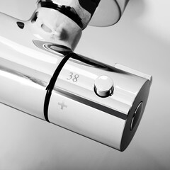 Смеситель для ванны WasserKraft Berkel 4800 хром термостатический с длинным изливом без лейки (4822L) - фото 2