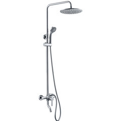 Душевая система WasserKraft с верхним душем с лейкой хром (A14401) - фото 1