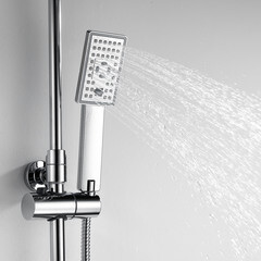 Душевая система WasserKraft с верхним душем с лейкой хром (A17702) - фото 5