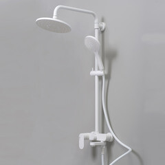 Душевая система WasserKraft Mindel 8500 с верхним душем с лейкой с изливом белая (A18501) - фото 2