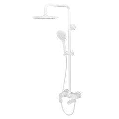 Душевая система WasserKraft Mindel 8500 с верхним душем с лейкой с изливом белая (A18501) - фото 1