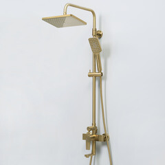 Душевая система WasserKraft Aisch 5500 с верхним душем с лейкой с изливом золото (A15501) - фото 6