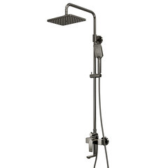 Душевая система WasserKraft Wiese 8400 с верхним душем с лейкой с изливом черная (A18401) - фото 1