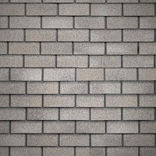 Панель фасадная гибкая Технониколь Hauberk 1000х250 мм серо-бежевая кирпич 2 кв.м