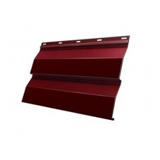 Сайдинг Grand Line Satin Корабельная доска 6000х240 мм красное вино RAL 3005