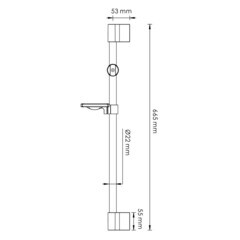 Душевой комплект WasserKraft со стойкой с мыльницей хром (A063) - фото 2