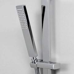 Душевой комплект WasserKraft с лейкой со стойкой хром (A143) - фото 4