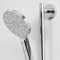 Душевой комплект WasserKraft с лейкой со стойкой хром (A144) - фото 3