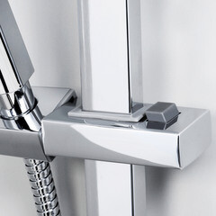 Душевой комплект WasserKraft с лейкой со стойкой хром (A145) - фото 5