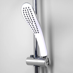 Душевой комплект WasserKraft с верхним душем с лейкой хром (A045) - фото 4