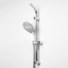 Душевой комплект WasserKraft с лейкой со стойкой хром (A044) - фото 4