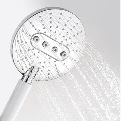 Душевой комплект WasserKraft с лейкой со стойкой хром (A044) - фото 3