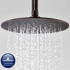 Душевой комплект WasserKraft Isar с верхним душем бронза (A041) - фото 3