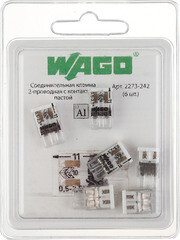Клемма на 2 провода Wago 2273-242 0,5-2,5 кв.мм самозажимная с пастой (6 шт.) (2585/2273-242) - фото 2