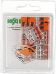 Клемма на 3 провода Wago 221-413 0,2-4 кв. мм с рычажками без пасты (6 шт.) - фото 2