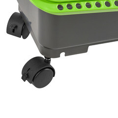 Ведро для мойки плитки пластиковое Wenzo с отжимным роликом и сеткой для губки 24 л - фото 3