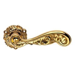 Ручка дверная Linea Cali Rococo 1285 RO 078 OF круглая розетка французкое золото