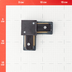 Коннектор для трековых систем угловой Arte Lamp Track черный (A120006) - фото 3