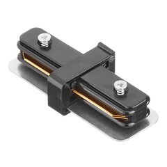 Изображение товара Коннектор для однофазного шинопровода прямой Arte Lamp Track черный (A130206)