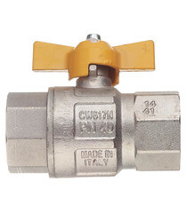 Кран шаровой газовый Tiemme 1 ВР(г) х 1 ВР(г) бабочка - фото 3