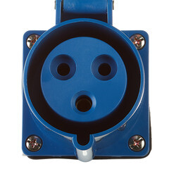 Розетка силовая угловая настенная EKF PROxima 2Р+РЕ 32 А 220 В IP44 - фото 2