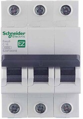 Автоматический выключатель модульный Schneider Electric Easy9 3P 16А тип C 4,5 кА 400 В (EZ9F34316) - фото 4