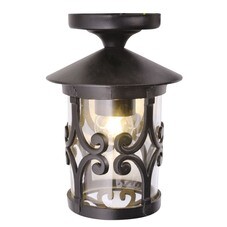 Светильник уличный потолочный Arte Lamp E27 100 Вт 220 В IP44 (A1453PF-1BK)