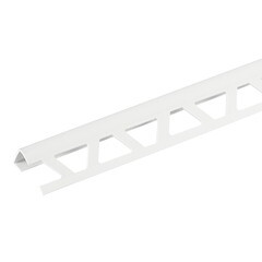 Уголок ПВХ для кафельной плитки внутренний 10 мм 2,5 м белый - фото 2