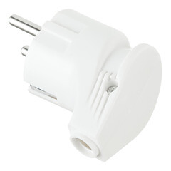 Вилка угловая с заземлением 16 А 220-250 В Navigator белая (613628/) - фото 2