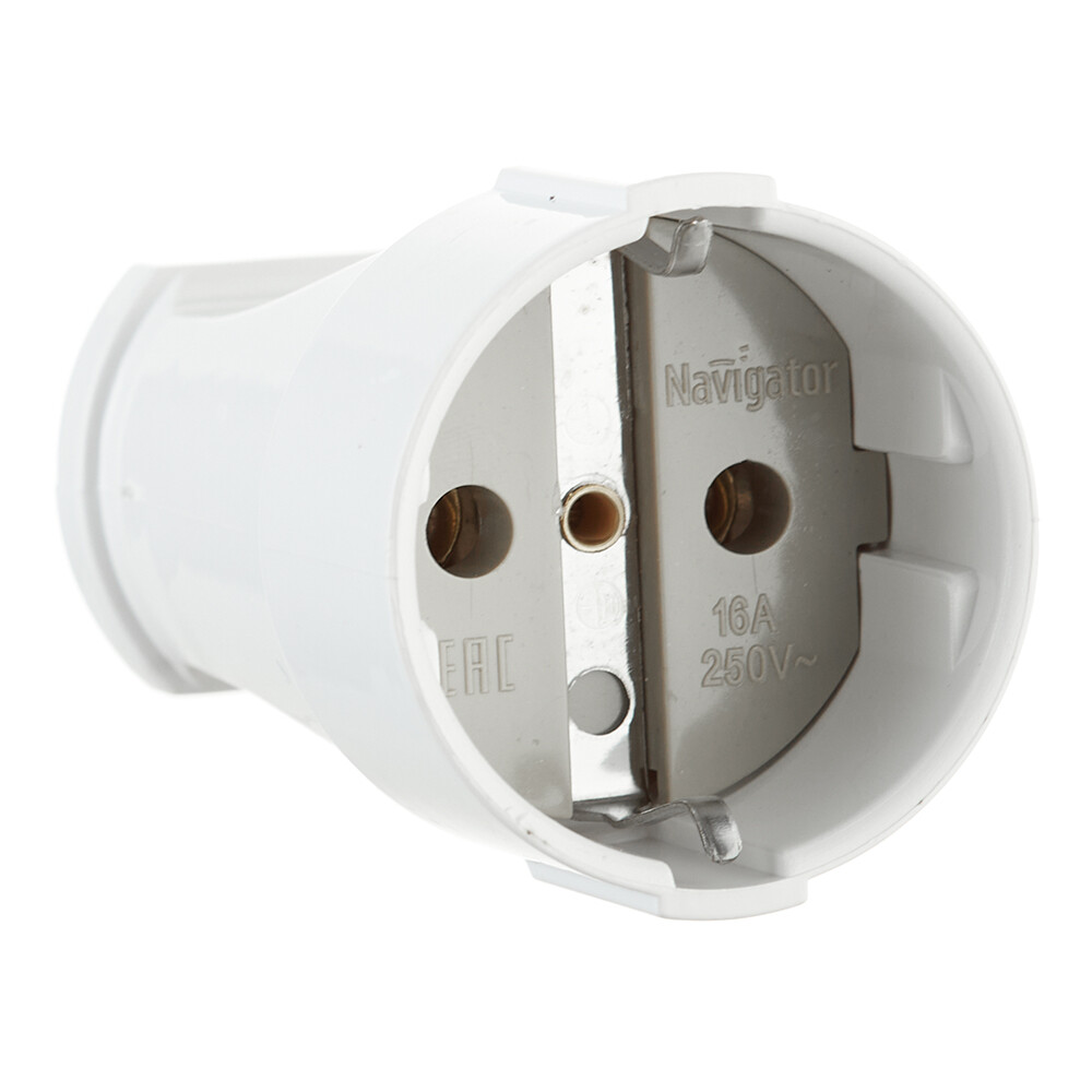 Изображение товара Розетка Navigator 16 А 220-250 В белая (613666/)