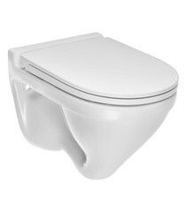 Унитаз подвесной Sanita Luxe Аттика с сиденьем дюропласт микролифт (WC.WH/Attica/DM/WHT.G/S1) - фото 1