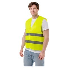 Жилет сигнальный светоотражающий 52-56 желтый - фото 2