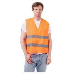 Изображение товара Жилет сигнальный светоотражающий 52-56 оранжевый