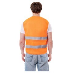 Жилет сигнальный светоотражающий 52-56 оранжевый - фото 3