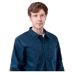 Костюм сварщика защитный Прометей 52-54 рост 170-176 см темно-синий - фото 6