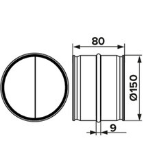 Клапан обратный Era стальной d150 мм - фото 4
