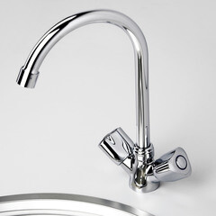 Смеситель для кухни WasserKraft Amper хром с высоким изливом двухвентильный (2907) - фото 2