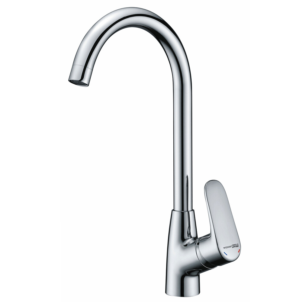 Изображение товара Смеситель для кухни WasserKraft Vils с высоким изливом хром, однорычажный