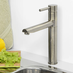 Смеситель для кухни WasserKraft бронза с высоким изливом однорычажный (A8137) - фото 2