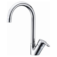 Изображение товара Смеситель для кухни WasserKraft Ruhr хром с высоким изливом однорычажный (24407)