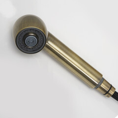 Смеситель для кухни WasserKraft бронза с высоким изливом с вытяжной лейкой однорычажный (A8237) - фото 3