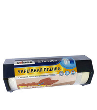 Пленка защитная Unibob с клейким краем 10 мкм 2,7х20 м (54 кв.м) с диспенсером