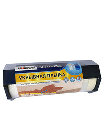 Изображение товара Пленка защитная Unibob с клейким краем 10 мкм 2,7х20 м (54 кв.м)
