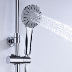 Душевая система WasserKraft с верхним душем с лейкой с изливом хром (A16601) - фото 3