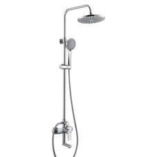 Душевая система WasserKraft с верхним душем с лейкой с изливом хром (A16601)