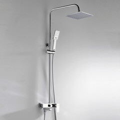 Душевая система WasserKraft с верхним душем с лейкой с изливом хром (A17701) - фото 4